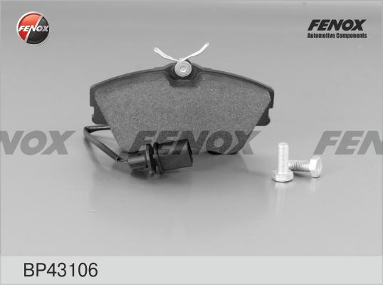 Fenox BP43106 - Гальмівні колодки, дискові гальма avtolavka.club