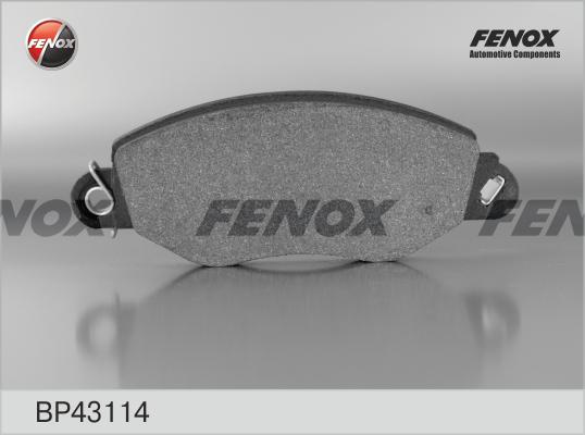 Fenox BP43114 - Гальмівні колодки, дискові гальма avtolavka.club