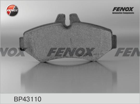 Fenox BP43110 - Гальмівні колодки, дискові гальма avtolavka.club