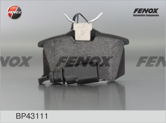 Fenox BP43111 - Гальмівні колодки, дискові гальма avtolavka.club