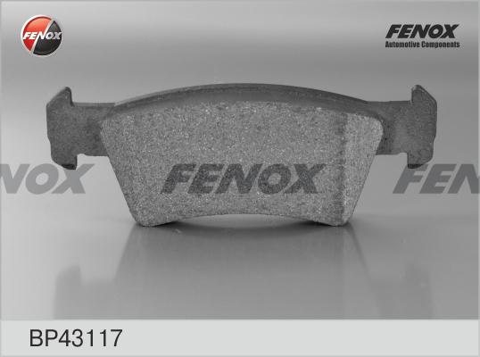 Fenox BP43117 - Гальмівні колодки, дискові гальма avtolavka.club