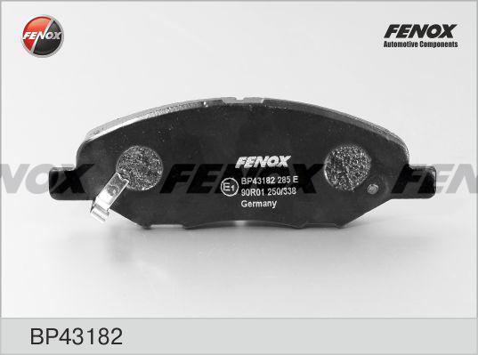 Fenox BP43182 - Гальмівні колодки, дискові гальма avtolavka.club