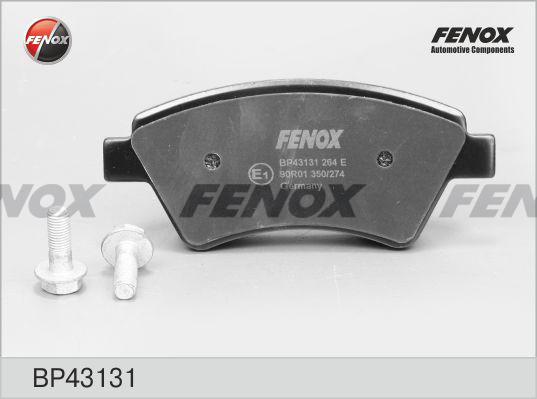 Fenox BP43131 - Гальмівні колодки, дискові гальма avtolavka.club