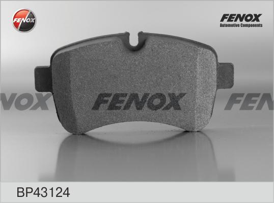Fenox BP43124 - Гальмівні колодки, дискові гальма avtolavka.club