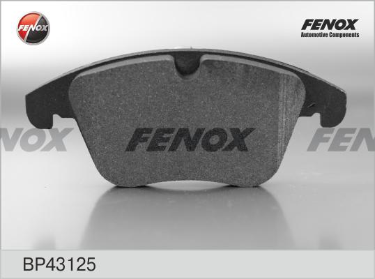 Fenox BP43125 - Гальмівні колодки, дискові гальма avtolavka.club