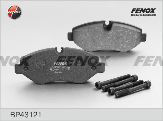 Fenox BP43121 - Гальмівні колодки, дискові гальма avtolavka.club