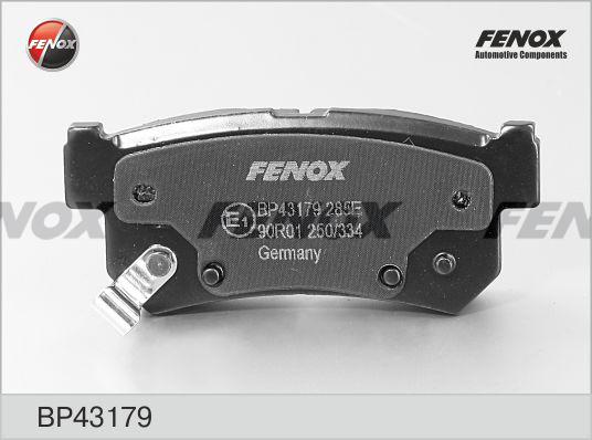 Fenox BP43179 - Гальмівні колодки, дискові гальма avtolavka.club