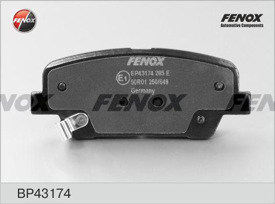 Fenox BP43174 - Гальмівні колодки, дискові гальма avtolavka.club