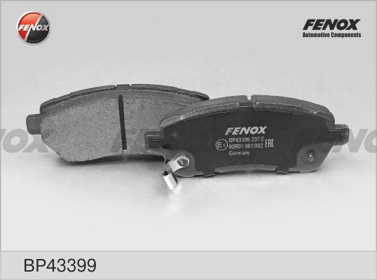 Fenox BP43399 - Гальмівні колодки, дискові гальма avtolavka.club