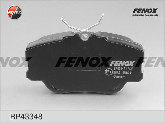 Fenox BP43348 - Гальмівні колодки, дискові гальма avtolavka.club