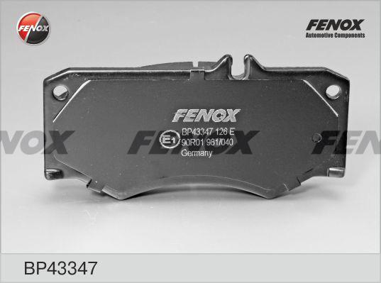 Fenox BP43347 - Гальмівні колодки, дискові гальма avtolavka.club