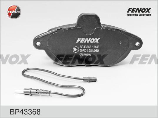 Fenox BP43368 - Гальмівні колодки, дискові гальма avtolavka.club