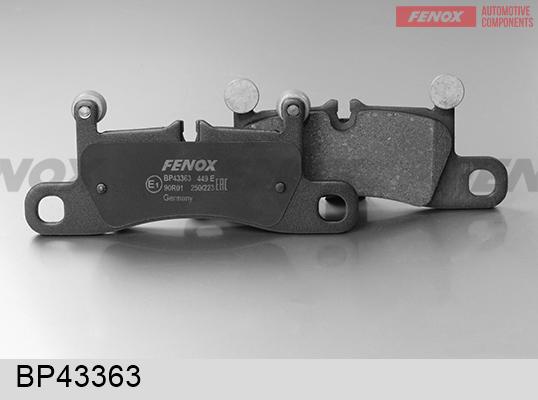 Fenox BP43363 - Гальмівні колодки, дискові гальма avtolavka.club