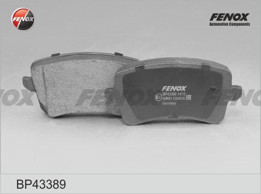 Fenox BP43389 - Гальмівні колодки, дискові гальма avtolavka.club