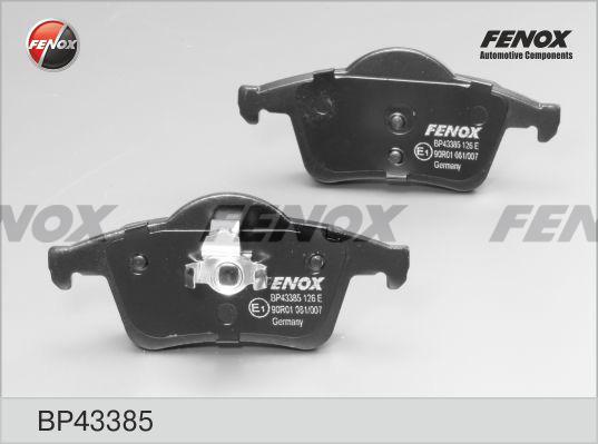 Fenox BP43385 - Гальмівні колодки, дискові гальма avtolavka.club