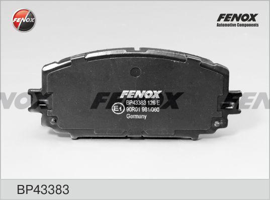 Fenox BP43383 - Гальмівні колодки, дискові гальма avtolavka.club