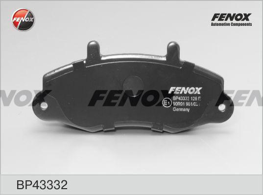 Fenox BP43332 - Гальмівні колодки, дискові гальма avtolavka.club