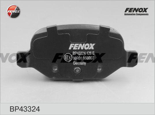 Fenox BP43324 - Гальмівні колодки, дискові гальма avtolavka.club