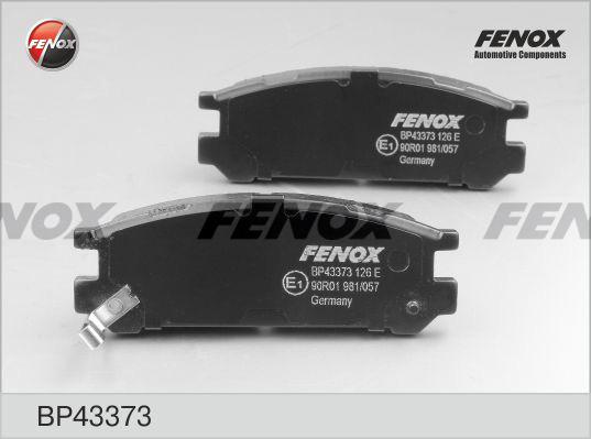 Fenox BP43373 - Гальмівні колодки, дискові гальма avtolavka.club
