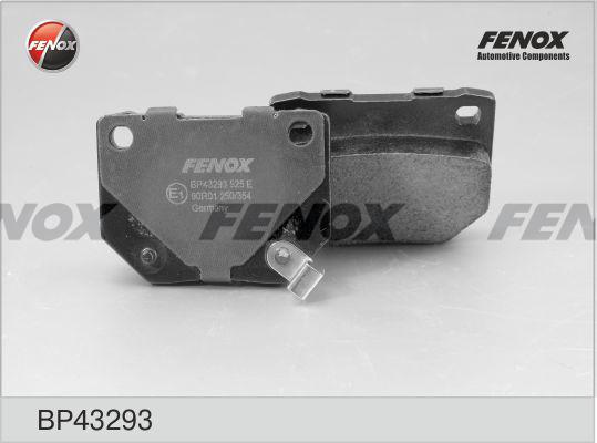 Fenox BP43293 - Гальмівні колодки, дискові гальма avtolavka.club