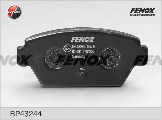 Fenox BP43244 - Гальмівні колодки, дискові гальма avtolavka.club