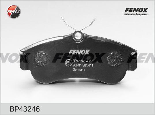 Fenox BP43246 - Гальмівні колодки, дискові гальма avtolavka.club