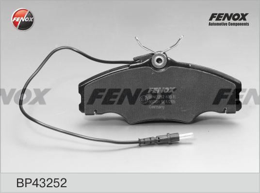 Fenox BP43252 - Гальмівні колодки, дискові гальма avtolavka.club