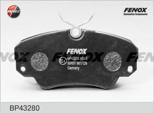 Fenox BP43280 - Гальмівні колодки, дискові гальма avtolavka.club