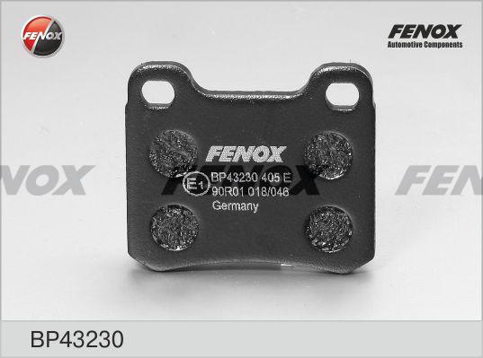 Fenox BP43230 - Гальмівні колодки, дискові гальма avtolavka.club