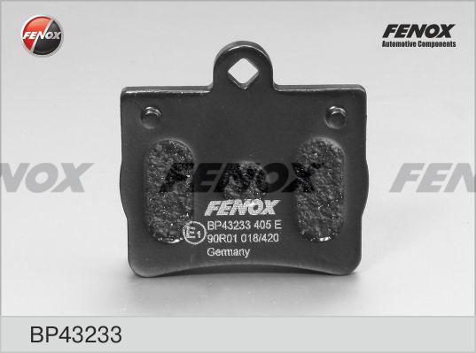 Fenox BP43233 - Гальмівні колодки, дискові гальма avtolavka.club