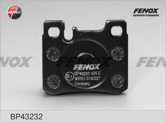 Fenox BP43232 - Гальмівні колодки, дискові гальма avtolavka.club