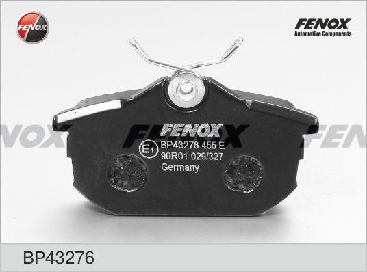 Fenox BP43276 - Гальмівні колодки, дискові гальма avtolavka.club