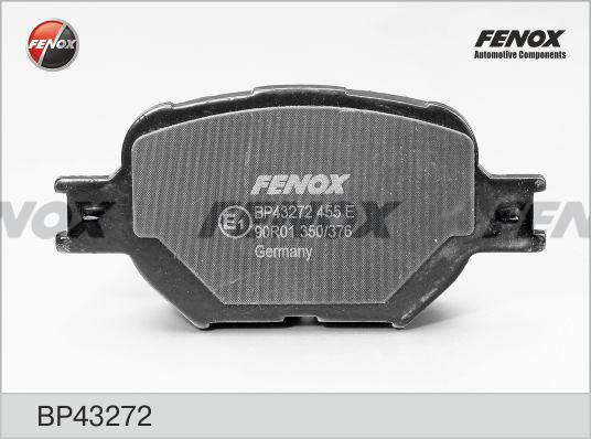 Fenox BP43272 - Гальмівні колодки, дискові гальма avtolavka.club