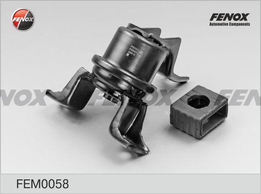 Fenox FEM0058 - Подушка, підвіска двигуна avtolavka.club