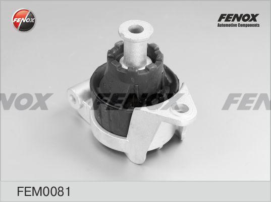 Fenox FEM0081 - Подушка, підвіска двигуна avtolavka.club