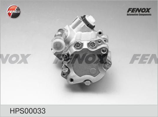 Fenox HPS00033 - Гідравлічний насос, рульове управління, ГУР avtolavka.club