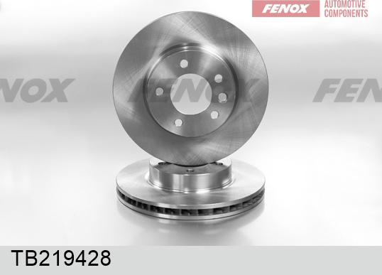 Fenox TB219428 - Гальмівний диск avtolavka.club