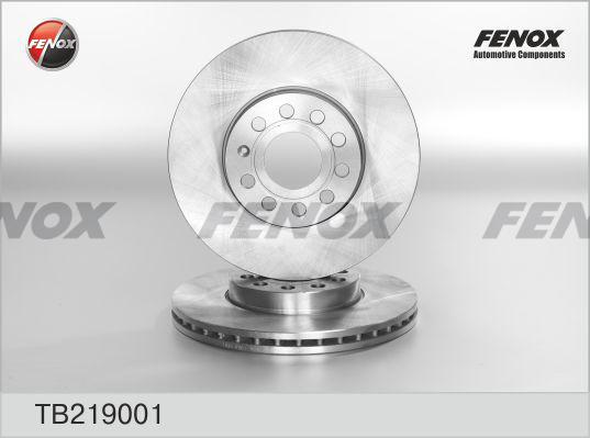 Fenox TB219001 - Гальмівний диск avtolavka.club