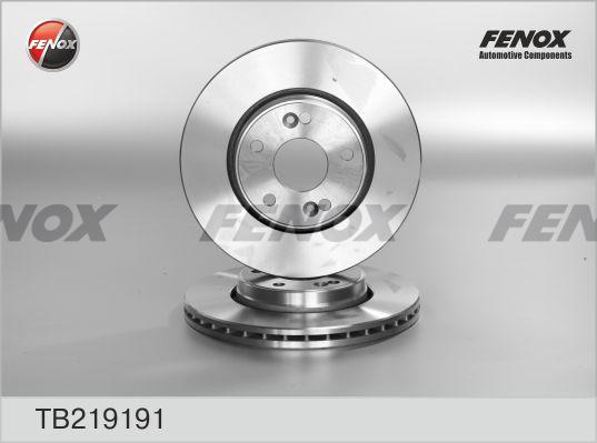 Fenox TB219191 - Гальмівний диск avtolavka.club