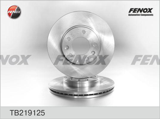 Fenox TB219125 - Гальмівний диск avtolavka.club