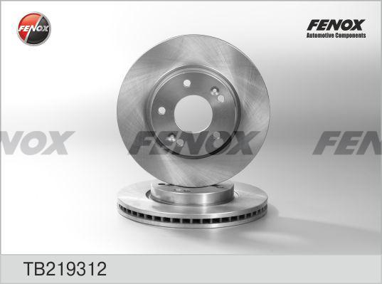 Fenox TB219312 - Гальмівний диск avtolavka.club