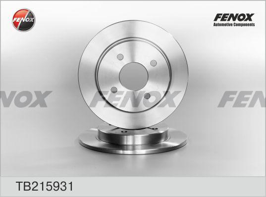 Fenox TB215931 - Гальмівний диск avtolavka.club