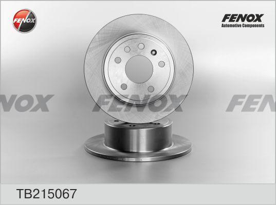 Fenox TB215067 - Гальмівний диск avtolavka.club