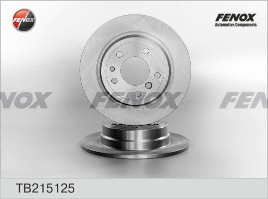 Fenox TB215125 - Гальмівний диск avtolavka.club