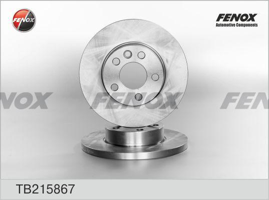 Fenox TB215867 - Гальмівний диск avtolavka.club