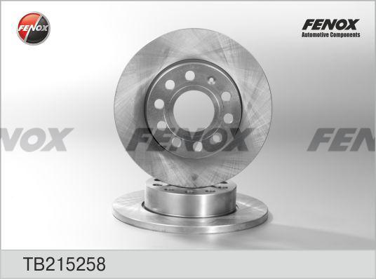 Fenox TB215258 - Гальмівний диск avtolavka.club