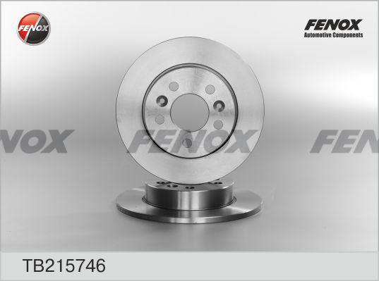 Fenox TB215746 - Гальмівний диск avtolavka.club