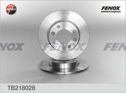 Fenox TB218028 - Гальмівний диск avtolavka.club