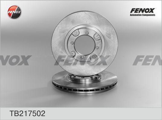 Fenox TB217502 - Гальмівний диск avtolavka.club