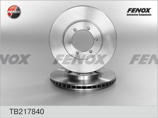 Fenox TB217840 - Гальмівний диск avtolavka.club